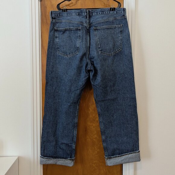 Agolde Fran Low Slung Straight Jeans (34) - Picture 3 of 15